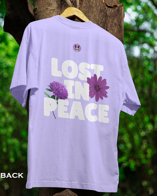 Lost in Peace-lavender T-shirt